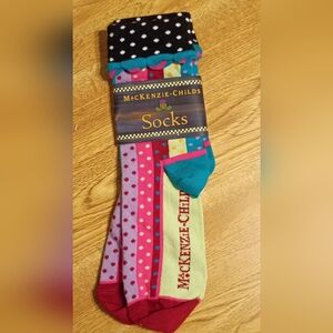 NWT Mackenzie Childs Women's Socks